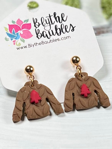 Sweater clay deals earrings